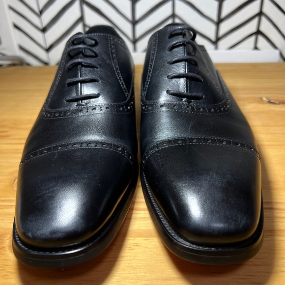 Men's Dress Shoes Oxford Formal Modern Leather Shoes for Men ALIPASINM Size 8 - Picture 2 of 11